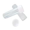 12Pcs 25ML Empty Clear Plastic Test Tubes with White Screw Caps Refillable Sample Bottles Candy Spices Beads Cosmetic Storage Container Vial Jars for Experiments Party view 3