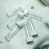 12Pcs 25ML Empty Clear Plastic Test Tubes with White Screw Caps Refillable Sample Bottles Candy Spices Beads Cosmetic Storage Container Vial Jars for Experiments Party view 4