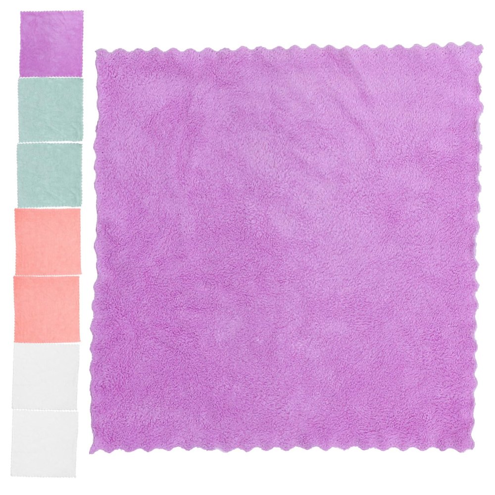 Gogogmee 8pcs Soft Coral Face Towels Absorbent Bath Towels Microfiber Washcloths Quick Dry for Daily Use Prime-Eligible