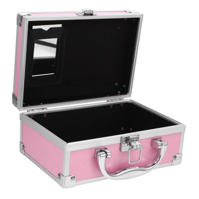 CALLARON Aluminum Alloy Portable Makeup Case Organizer Combination Lock Compact Travel Cosmetic Storage Box for Professionals and Makeup Enthusiasts Shockproof and Secure
