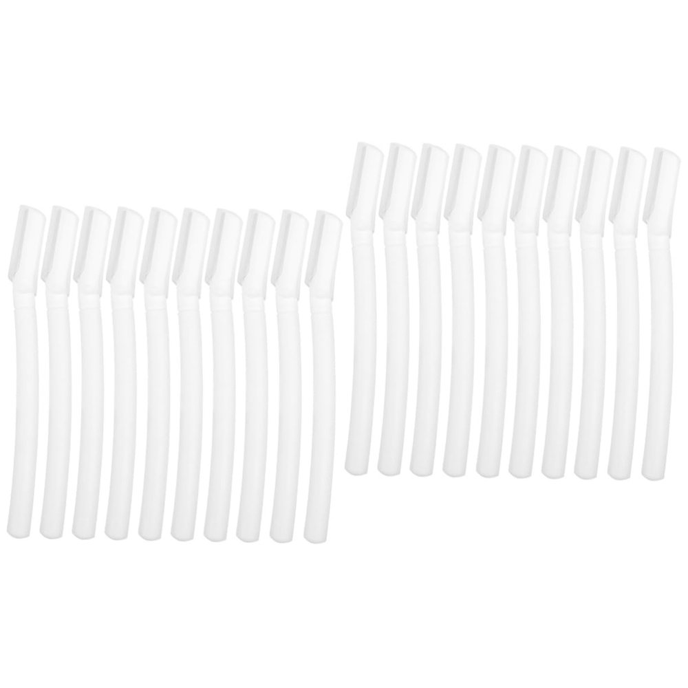 CALLARON 20pcs Eyebrow Shaver Portable Facial Hair for Precise Eyebrow Trimming and Grooming Easy Use for Travel and Daily Use