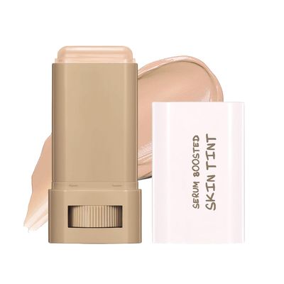6 Colors Foundation Stick Beauty Balm Serum Boosted Skin Tinted Balm Concealer, Long-lasting Coverage, Even Skin Tone Portable Moisturizing Essence Stick (# 04, 0.64 Oz)