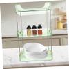 ABOOFAN 1set Bathroom Counter Organizer Makeup Organizer Box Kitchen Spice Rack Home Supply Stable Material Easy to Organize view 2