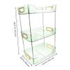 ABOOFAN 1set Bathroom Counter Organizer Makeup Organizer Box Kitchen Spice Rack Home Supply Stable Material Easy to Organize view 3