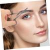 DEARMAMY 2pcs Rounded Scissors for Eyebrows Facial Hair and Nose Hair Trimming to Use Beauty Tools for Men and Women view 4