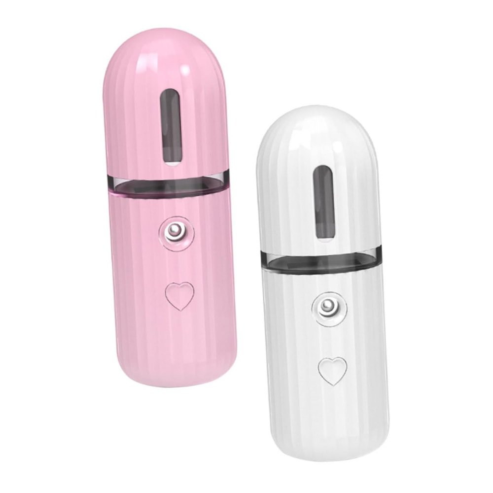 CALLARON 2pcs Spray Meter Facial Mister Handy Hydrating Mist Sprayer Travel Atomizer Multi-Functional Facial Mister Moisturizing Handy Mist Sprayer Humidifier Abs