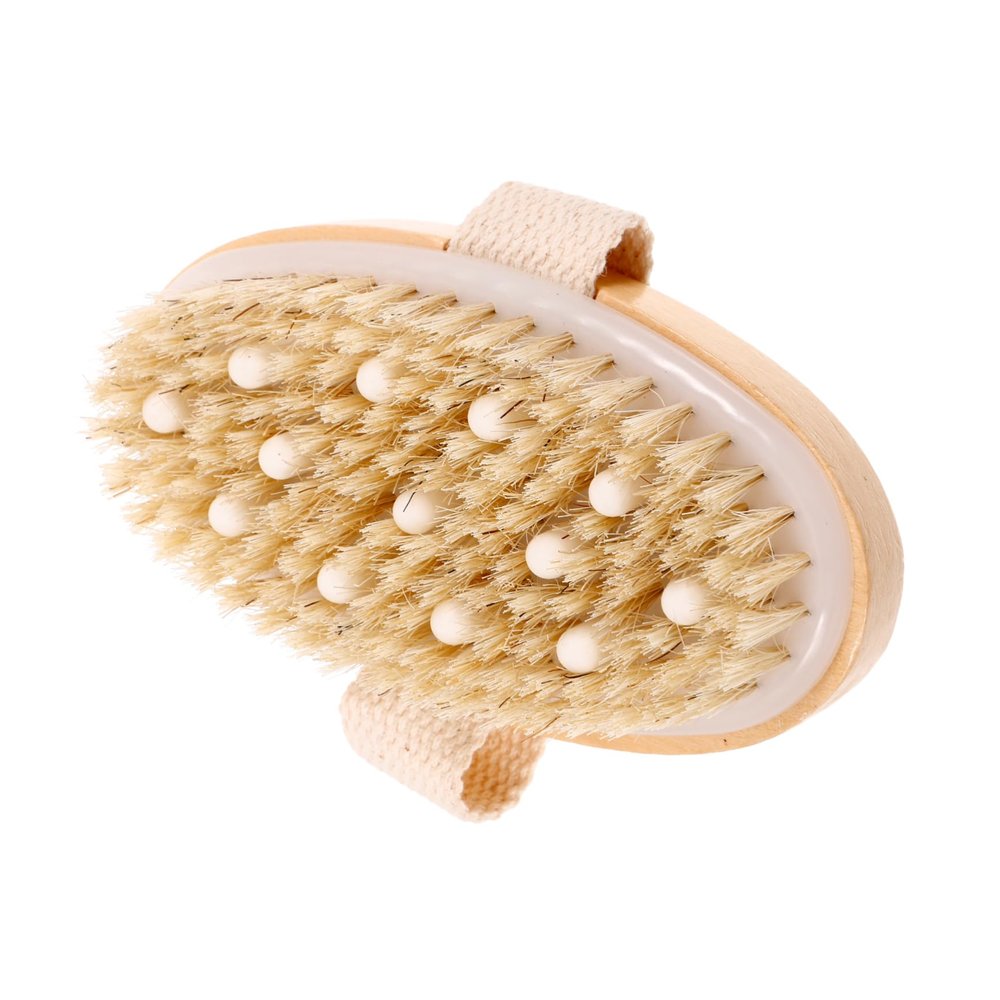 EXQUIMEUBLE Bath Massage Brush Bristle Shower Cleaning Scrubbers Body Massage Tool