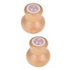 CALLARON 2pcs Jade Roller for Face Massage Portable Skin Care Tool for Soothing Neck Hands and Legs Ice Rolling Massage Device for Relaxation and Reducing Puffiness Natural and view 1