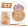 CALLARON 2pcs Jade Roller for Face Massage Portable Skin Care Tool for Soothing Neck Hands and Legs Ice Rolling Massage Device for Relaxation and Reducing Puffiness Natural and view 3