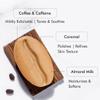 Exfoliating Tan Removal So ap with Coffee, Almond Milk & Caramel | De Tan Bathing So ap for Polishing & Moisturizing the Skin | Bean Shaped So ap for bath with Fresh Coffee Aroma view 4