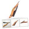 CALLARON 2pcs Stainless Steel Folding Wooden Handle for Men Portable Manual Shaving Tool for Beard Grooming and Facial Hair Trimming for Travel and Everyday Use view 3