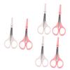 CALLARON 6pcs Beauty Scissors Precision Eyebrow and Eyelash Trimmers Curved and Straight Designs for Easy Grooming and Daily Use Portable and Lightweight for view 1