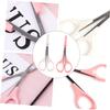 CALLARON 6pcs Beauty Scissors Precision Eyebrow and Eyelash Trimmers Curved and Straight Designs for Easy Grooming and Daily Use Portable and Lightweight for view 3