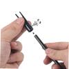 PartyKindom Cylinder Shape Eyebrow Pencil Sharpener for Makeup Double-Sided U-Shape Slots Compact Portable view 4