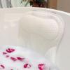 Bath Pillow Bathtub Pillow, Thick Padded Ergonomic Bathtub Headrest for Tub Neck and Back Support with Soft 4D Mesh Fabric and Six Non-Slip Suction Cups, Bath Pillows for Bath Accessories view 1