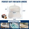 Bath Pillow Bathtub Pillow, Thick Padded Ergonomic Bathtub Headrest for Tub Neck and Back Support with Soft 4D Mesh Fabric and Six Non-Slip Suction Cups, Bath Pillows for Bath Accessories view 2