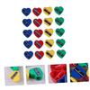 Angoily Heart Shape Eyeliner Pencil Sharpener 60-Piece Makeup Tool for Eyebrow and Cosmetic Pencils Manual Hole Sharpener Comfortable to Hold Design view 3
