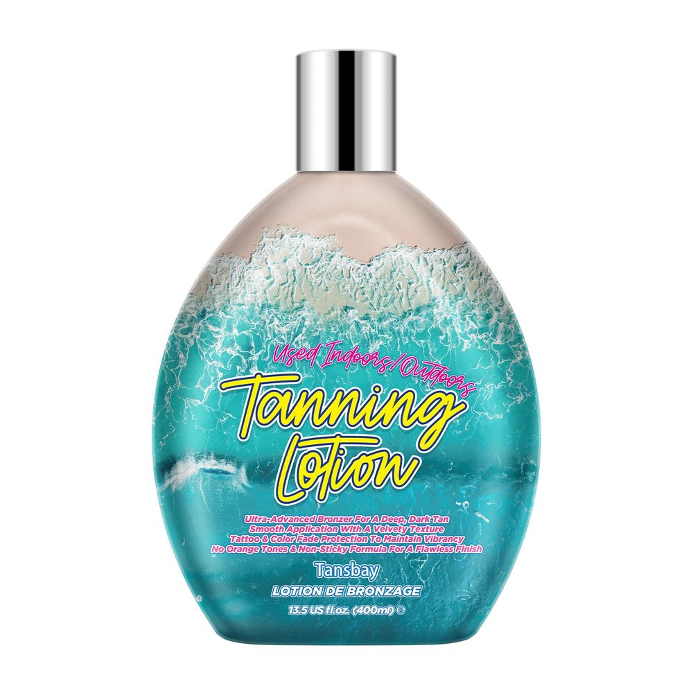 Tansbay Tanning Bed Lotion Accelerator, Indoor Tanning Lotion For Tanning Beds Bronzer, Bronzing Sunbed Tanning Cream For Outdoor Sun, DHA Free, 13.5oz