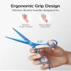 ULG Hair Cutting Scissors, Professional Hair Scissors 6.5 inch Right-Hand Razor Edge Barber Shears Salon Hair Cutting Shears Made of Japanese Stainless Steel, Hand Sharpened Navy view 3