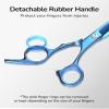ULG Hair Cutting Scissors, Professional Hair Scissors 6.5 inch Right-Hand Razor Edge Barber Shears Salon Hair Cutting Shears Made of Japanese Stainless Steel, Hand Sharpened Navy view 4