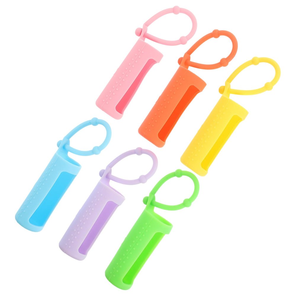 CALLARON 6pcs Essential Oil Carrying Case Protective Cover Silicone Sleeve for Bottle Holder