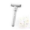 DEARMAMY 2pcs Men Razor Double-sided Razor Holder for Shower Beard Trimmers Manual Adjustable Shaving Machine view 3