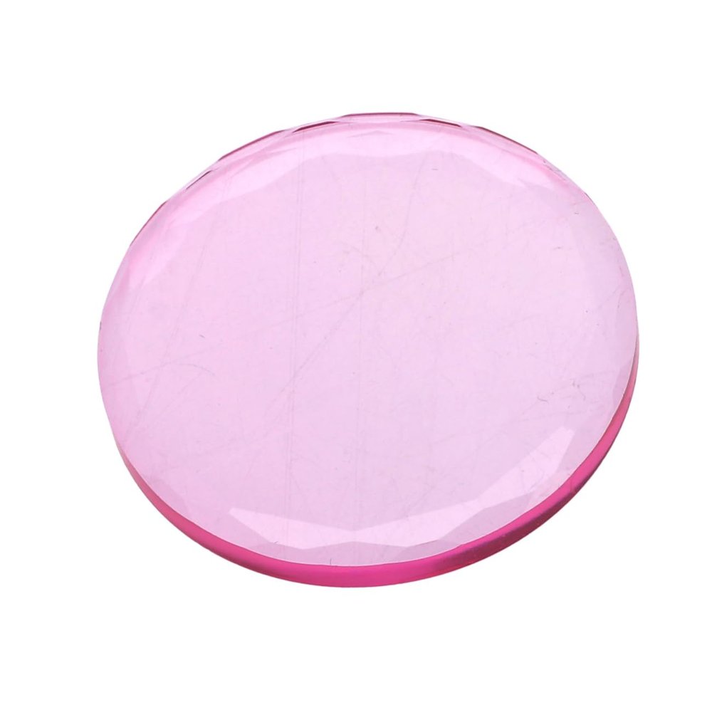PartyKindom 5pcs Eyelash Extensions Tool Crystal Glass Glue Gasket Glue Pad for Lash Extensions Easy Cleaning