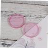 PartyKindom 5pcs Eyelash Extensions Tool Crystal Glass Glue Gasket Glue Pad for Lash Extensions Easy Cleaning view 4