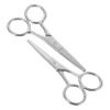 ERINGOGO 2pcs Stainless Steel Eyebrow Scissors for Precision Trimming Small Grooming Scissors for Eyebrows Nose Hair and Beard Compact Grooming view 1