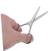 ERINGOGO 2pcs Stainless Steel Eyebrow Scissors for Precision Trimming Small Grooming Scissors for Eyebrows Nose Hair and Beard Compact Grooming view 4