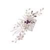 CALLARON 1pc Wedding Hair Comb for Bride and Bridesmaids Chic Floral Design Side Comb Accessory for Special Occasions Lightweight and Comfortable view 1