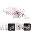 CALLARON 1pc Wedding Hair Comb for Bride and Bridesmaids Chic Floral Design Side Comb Accessory for Special Occasions Lightweight and Comfortable view 4