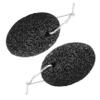 FOYTOKI 2pcs Pumice Stone Foot File for Dead Skin Removal Ergonomic Callus Remover for Smooth Heels Natural Exfoliation Tool for Home Pedicure and Spa Care view 1
