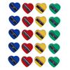 DOITOOL 60pcs Heart Shape Eyeliner Pencil Sharpener Multi-Functional Makeup Pencil Sharpening Tool for Eyebrow Lip Compact Travel-Friendly Design for Boys and Girls and Students view 1