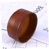 PartyKindom Men's Durable Shaving Soap Bowl Compact Wooden Mug for Wet Shaving Smooth Surface Design for Quality Lathering and Grooming Essentials view 4