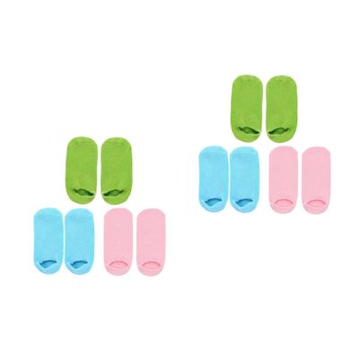 CALLARON 6pairs Spa Socks for Salon Moisturizing Foot Covers Foot Care Masks Non Slip Socks