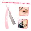 WRITWAA 1set Eyebrow Trimmer Kit Eyebrow Hair Removal Blades Holder Portable and Lightweight Facial Hair Trimmer for Grooming view 4