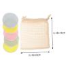 HAKIDZEL 6 Pack Reusable Makeup Pads Soft Fluffy Cleaning Pads Double-Sided Printed Makeup Random Color view 2