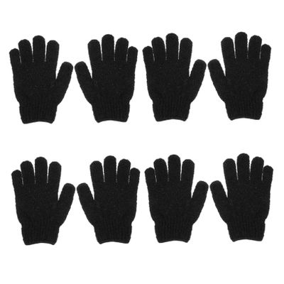 CALLARON 4pairs Exfoliating Gloves Gentle Body Scrubber for Skin Types Convenient Bath Accessories for Men and Women Strong Exfoliation Materials