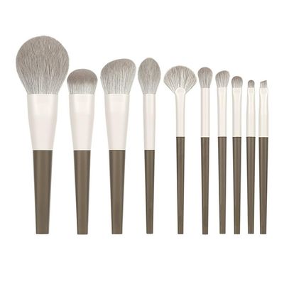10pcs Rock Makeup Brushes Set Beauty Tools Complete Set of Brushes Loose Powder Brushes Eyeshadow Brushes