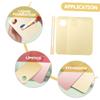 PartyKindom 2set Acrylic Cosmetic Mixing Palette with Spatula for Foundation Nail Art Makeup Mixing Tray for Blending Lightweight Portable Design view 2