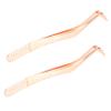 LIFKOME 2pcs Ergonomic Handle Lash Tweezers Applicator Comb Stainless Steel for Women for Daily Use Lash Extension view 1