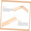 LIFKOME 2pcs Ergonomic Handle Lash Tweezers Applicator Comb Stainless Steel for Women for Daily Use Lash Extension view 3