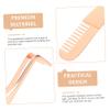LIFKOME 2pcs Ergonomic Handle Lash Tweezers Applicator Comb Stainless Steel for Women for Daily Use Lash Extension view 4