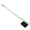 Unique Cosmetics Brush Double Headed Eyebrow Brush for Eyelash Comb and Eyebrow Trim, Hairdressing Business, Wheat Straw Material (Green) view 1