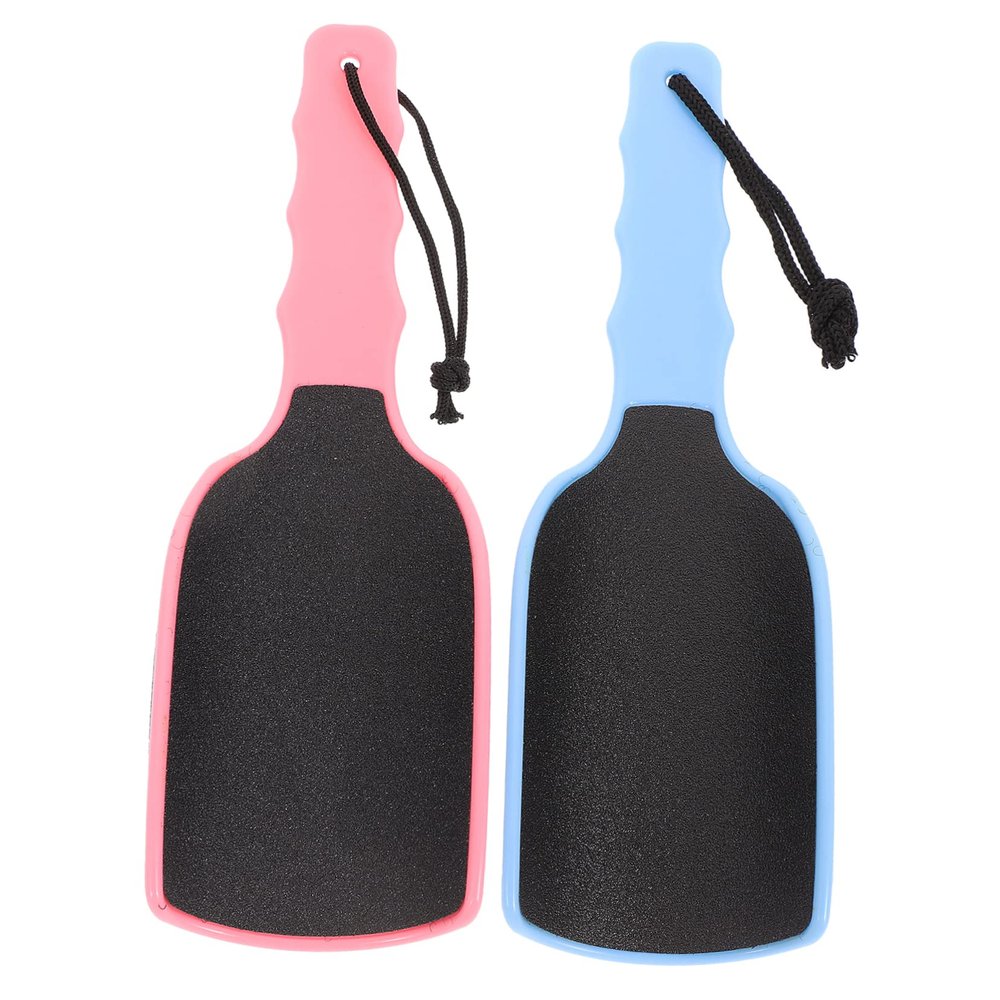 CALLARON 2pcs Double-Sided File Ergonomic Remover Dead Skin Exfoliator Tool for Home Professional Use Foot Scrubber