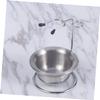 PACKOVE Shaving Stand with Bowl for and Brush Storage Fit for Models Silver Design for Organized Grooming Essentials view 3