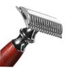 Ipetboom Manual Safety Ergonomic Handle Vintage Straight for Precise Shaving and Facial Grooming Easy Blade Replacement Clean Shave view 3