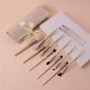 12pcs Cream Wind Full Set Soft Hair Eye Shadow Brush Loose Powder Brush Blush Brush Beauty Makeup view 2