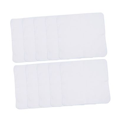 Happyyami 10pcs Cotton Gauze Towels Double-layer Feeding and Makeup Remover Towels Lock Edges Soft and Absorbent for Newborns and Toddlers